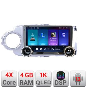 Navigáció Toyota Yaris 2010-2018 Edotec 4+64 10.5 hüvelykes Incell 1K android Wifi 5Ghz gps internet