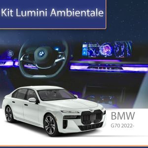 Lumini Ambientale BMW G70 i7 seria 7 grilă frontală iluminată control telefon sau sistem original