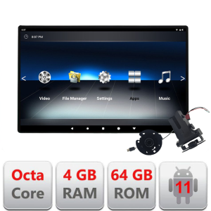 TRAVEL11.6A2-BMW01 Android monitor fejtámlára, dedikált tartóval, IPS érintőképernyővel, HD videó zenelejátszóval, TV-lejátszóval, HDMI bemenettel, WiFi-vel
