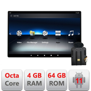 Monitor Android TRAVEL11.6A2-BENZ01 pentru tetieră cu prindere dedicată Ecran IPS tactil HD Video Music TV Player Intrare HDMI WiFi