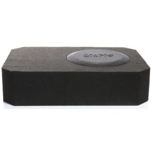 Subwoofer activ flat cu incinta 11L Audio System R 08 FLAT BR ACTIVE EVO, 175 W RMS, 275 W MAX, 4 ohm, 200 mm, 8", bass reflex, amplificator incorporat