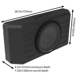 Subwoofer cu difuzor de 12", dedicat usa spate JEEP WRANGLER JK/JKU AND JL/JLU, 400 W RMS, Phoenix Gold