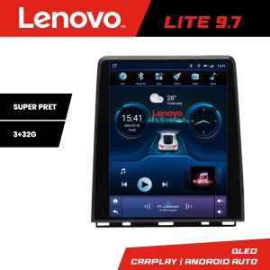 Navigatie dedicata Renault Clio 5 fara ecran color Lenovo Tesla Qled 9.7" Octacore 3Gb RAM 32Gb 4G DSP Carplay Android Auto Bluetooth