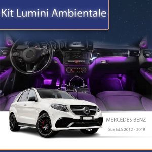 Lumini Ambientale difuzoare stalpi rotative Mercedes GLE GLS W166 2012-2019 control pe sistemul original sau telefon