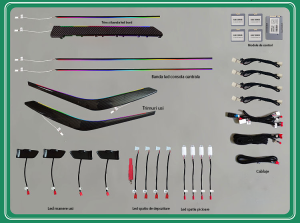Lumini ambientale Toyota Corolla 2019-2021 set complet control telefon sau sistem original