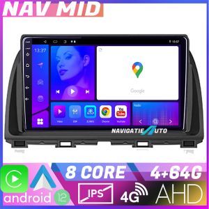 Navigatie Mazda CX-5 2012-2016 Octa Core EDOTEC-LITE Android Ecran 720P Octa Core 4+64 Carplay  Android auto