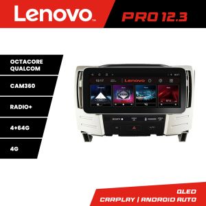 Navigatie Lexus RX300 2003-2008 Lenovo PRO 4+64 12.3 inch qled android 4G DSP gps internet  Kit-RX300