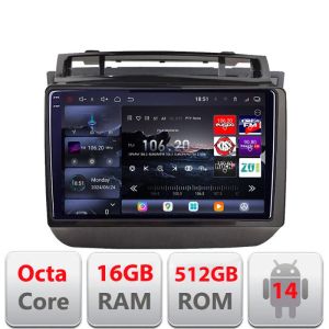 Navigatie VW Touareg 2011-2018 Edotec Kit-1142-type-a 8 core QLED 2K 16+512GB 360 Android Waze USB Navigatie Internet Youtube