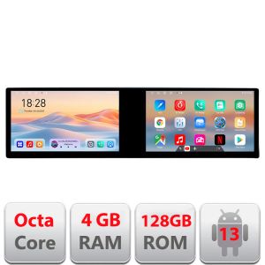 Navigatie Toyota Auris 2007-2013 Kit-auris-2013 Edotec 2 ecrane  8 core 4+128 21.6 inch Incell android Wifi 5Ghz gps internet