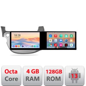 Navigatie Honda Fit 2008-2013 Edotec 2 ecrane  8 core 4+128 21.6 inch Incell android Wifi 5Ghz gps internet  Kit-fit-08