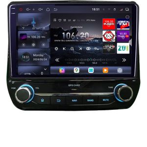 Navigatie dedicata Ford Fiesta 2020- Android Qled 2K Octa Core 16+512 LTE 4G DSP Wifi 5Ghz android-auto carplay radio gps internet Kit-+EDT-E809-2K
