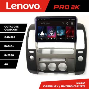 Dedikált navigáció Nissan Pathfinder és Navara autókhoz gyári navigációval Lenovo Qled 2K Octa Core 8+256 360 DSP carplay android auto rádió gps internet PRO-2K-9-8+256