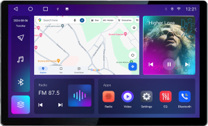Navigatie dedicata Ford Transit 2019- varianta cu ecran de fabrica  Edonav ecran 13" 2K 4+32 Android Waze USB Navigatie 4G 360 Toslink Youtube Radio KIT-transit-2019-b si EDT-E513-PRO