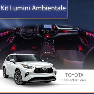 Toyota Highlander 2022 hangulatvilágítás komplett telefonvezérlő vagy gyári rendszer