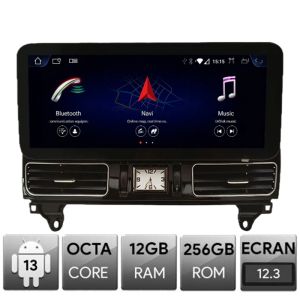 Dedikált navigációs rendszer Mercedes GLE GLS NTG5 osztály, Android, Octa Core, 12+256, 12.3", QLED 2K 2400x900, Qualcomm 680