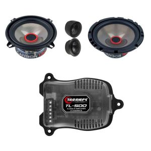 Pachet Difuzoare Audio System Component CARBON 165 pentru usile din fata + amplificator Taramps pe 2 canale