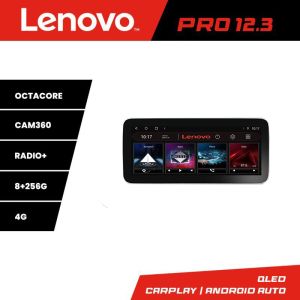 Navigatie Toyota Corolla Lenovo PRO 8+256 12.3 inch qled android 4G DSP gps internet  Kit-063