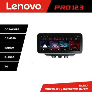 Navigatie Hyundai Tucson 2019 Lenovo PRO 8+256 12.3 inch qled android 4G DSP gps internet  Kit-1135