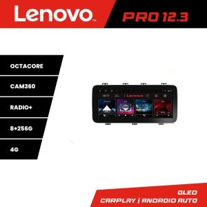 Navigatie Toyota Auris 2013-2017 Lenovo PRO 8+256 12.3 inch qled android 4G DSP gps internet  Kit-auris15+kit-toyota-universal