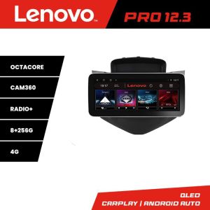 Navigatie Chevrolet Cruze 2009- K-045 Lenovo PRO 8+256 12.3 inch qled android 4G DSP gps internet 