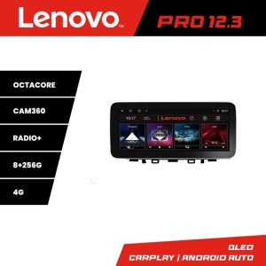 Navigatie Kia Stonic 2016-2020 Lenovo PRO 8+256 12.3 inch qled android 4G DSP gps internet  Kit-Stonic