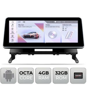 Navigatie BMW X3 X4 F25 F26 2010-2011 cu ecran CIC Android ecran 10.25" 4+32 4G BT
