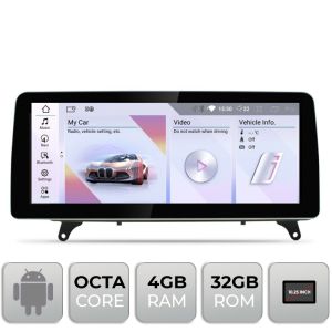 Navigatie BMW X5 X6 E70 E71 2009-2012 cu ecran CIC Android ecran 10.25" 4+32 4G BT