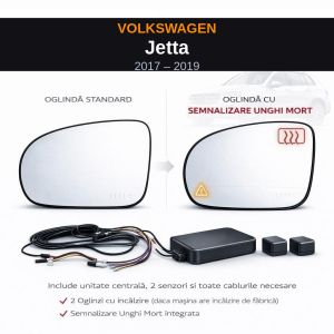 Senzor unghi mort Volkswagen Jetta 2017-2019 — oglindă dedicată