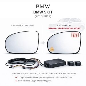 Senzor unghi mort BMW BMW 5 GT 2010-2017 — oglindă dedicată