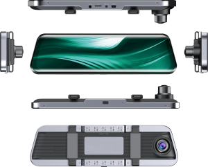 Oglinda cu camera DVR Lenovo M8-5502 ecran de 9.66 inch 1080 fata 1080p spate Wifi Blind Spot Adas