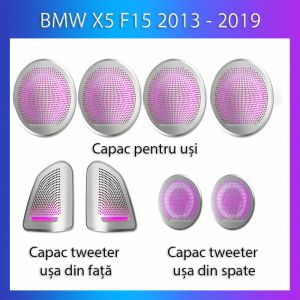 Lumini Ambientale NIGHTVIBE BMW Seria X5 X6 2013-2019 dedicat capace iluminate control telefon sau sistem original