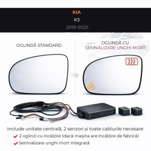 Senzor unghi mort Kia-1 2019-2025 K3 — oglindă dedicată