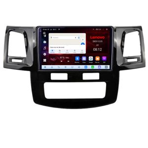 Navigatie Toyota Hilux 2008-2014 Lenovo Kit-143 8 Core 2.2 Ghz 8+128 Qled Incell 1K Android 360 Carplay DSP AHD 1080P ADAS 4G Wifi 5Ghz Bluetooth PRO