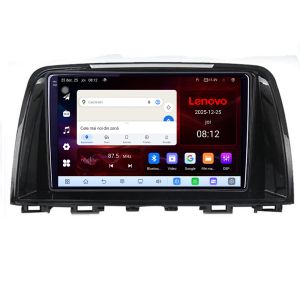 Navigatie Mazda 6 2013-2017 Lenovo Kit-223 8 Core 2.2 Ghz 8+128 Qled Incell 1K Android 360 Carplay DSP AHD 1080P ADAS 4G Wifi 5Ghz Bluetooth PRO