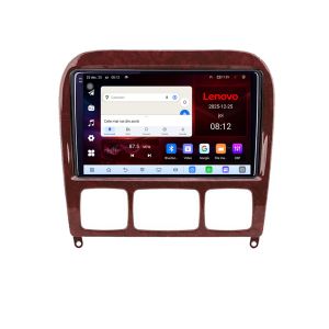 Navigatie Mercedes Clasa S 1998-2005 Lenovo Kit-220 8 Core 2.2 Ghz 8+128 Qled Incell 1K Android 360 Carplay DSP AHD 1080P ADAS 4G Wifi 5Ghz Bluetooth PRO