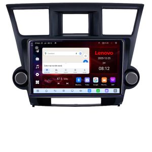 Navigatie Toyota Highlander 2007-2013 8 Core 2.2 Ghz 8+128 Qled Incell 1K Android 360 Carplay DSP AHD 1080P ADAS 4G Wifi 5Ghz Bluetooth PRO
