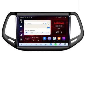 Navigatie Jeep Compass 2017 Lenovo Kit-739 8 Core 2.2 Ghz 8+128 Qled Incell 1K Android 360 Carplay DSP AHD 1080P ADAS 4G Wifi 5Ghz Bluetooth PRO