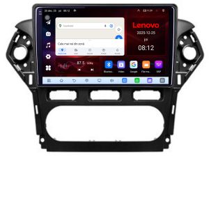 Navigatie Ford Mondeo 2010-2014 Lenovo Kit-MONDEO-CLIMA 8 Core 2.2 Ghz 8+128 Qled Incell 1K Android 360 Carplay DSP AHD 1080P ADAS 4G Wifi 5Ghz Bluetooth PRO