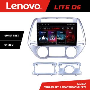 Navigatie Hyundai I20 2011-2014 manual si automat Android radio gps internet 8 core 6+128 Lenovo