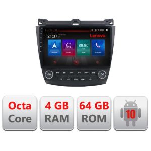 Navigatie Honda Accord 2004-2008 E-ACCORD Octa Core cu Android Radio Bluetooth Internet GPS WIFI DSP 4+64GB 4G RESIGILAT
