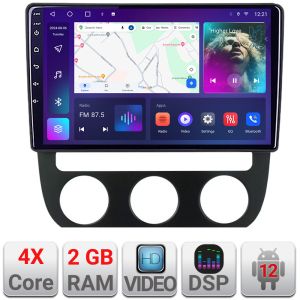 Navigatie VW Golf 5 2004-2010 clima automatica Android radio gps internet 2+32 KIT-golf5-automatic+EDT-E210