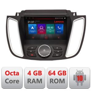 Ford Kuga 2015-2020 SYNC2 és SYNC3 Octa Core navigáció Android Rádióval, Bluetooth Internettel, GPS-szel, WIFI DSP-vel, 4+64GB 4G készlettel -