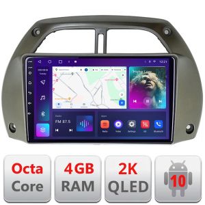 Navigatie Toyota Rav 4 2000-2004 Android ecran Qled 2K Octa core 4+32 kit-rav4-old+EDT-E409-2K