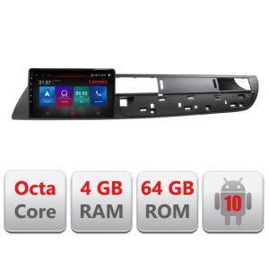 Navigáció Citroen C5 2008-2017 E-C5 Octa Core Android Rádióval Bluetooth Internet GPS WIFI DSP 4+64GB 4G
