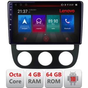 Navigatie VW Golf 5 2004-2010 clima automatica Android radio gps internet Octa Core 4+64 LTE KIT-golf5-automatic+EDT-E510-PRO RESIGILAT