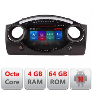 Navigáció Mini 2004-2006 között Android rádió gps internet Octa Core 4+64 LTE Kit-mini-03+EDT-E509-PRO