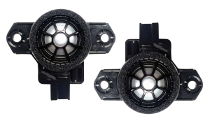 Kit tweetere Volvo S/V/XC 2016+ 40W cu cupolă din titan de 25 mm Tonuri excelente de înaltă frecvență Phoenix Gold ﻿ZDSV25T