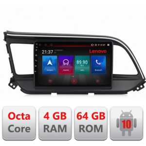 Navigatie Hyundai Elantra 2018- E-1581 Octa Core cu Android Radio Bluetooth Internet GPS WIFI DSP 4+64GB 4G RESIGILAT