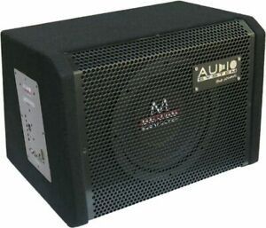 Incinta cu Subwoofer + Monoamplificator de 8" activ auto Audio System German Sound 130/200 watt (RMS/MAX) 4 Ohm