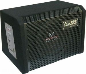 Incinta cu Subwoofer de 12" activ auto + Monoamplificator H-200 130/300 watt (RMS/MAX) 4 Ohm Audio System German Sound